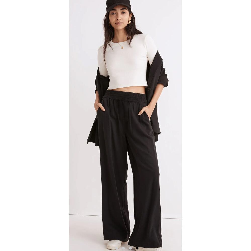 Madewell Drapeweave Carley Wide-Leg Pants